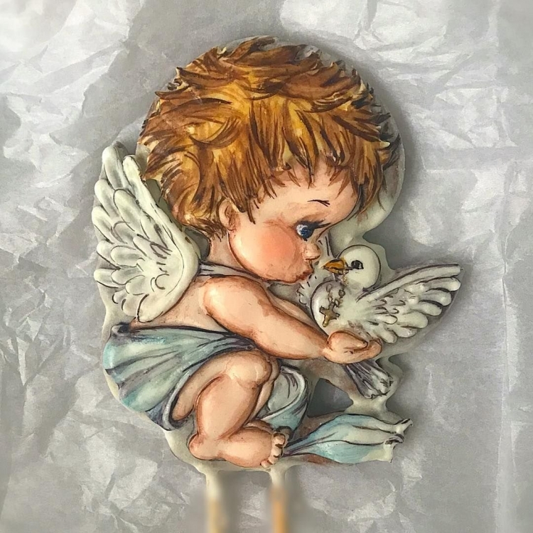 Ангел мальчик рисунок