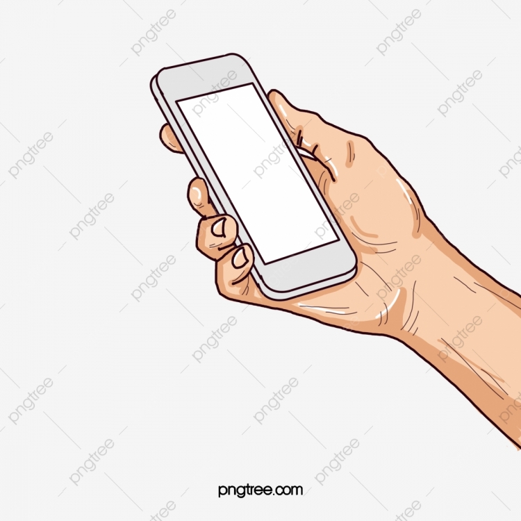 Смартфон в руке вектор