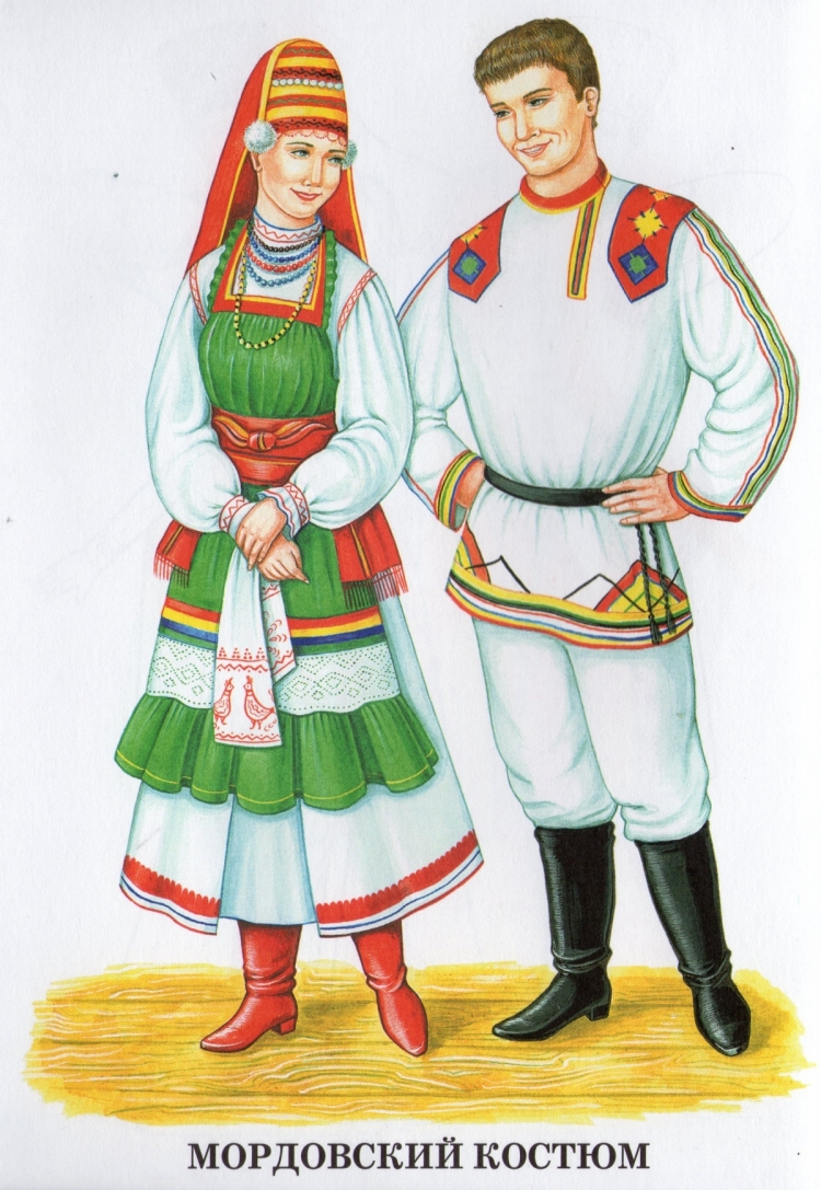 Русские народные костюмы областей