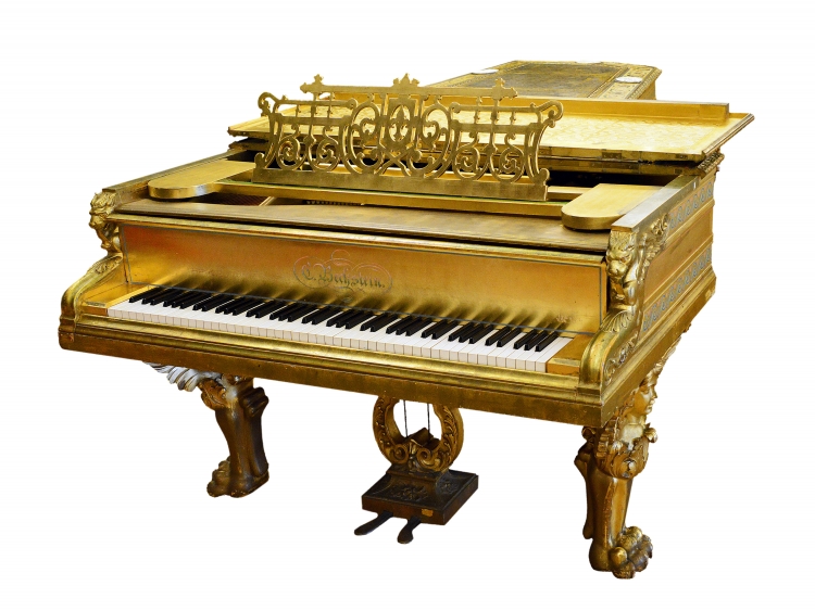 Bechstein рояль золотой