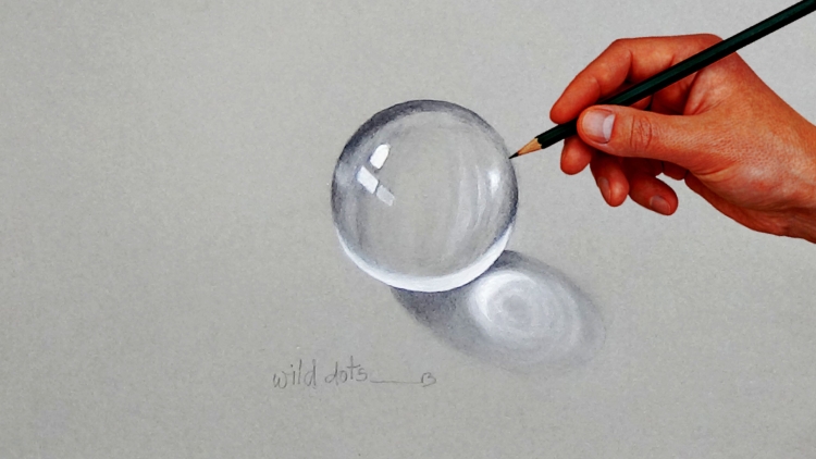 Стеклянный шар рисунок