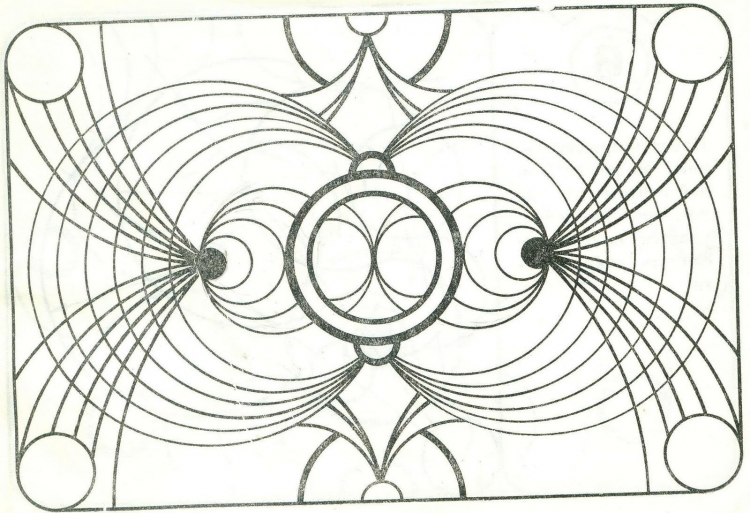 Рисунок из окружностей циркулем