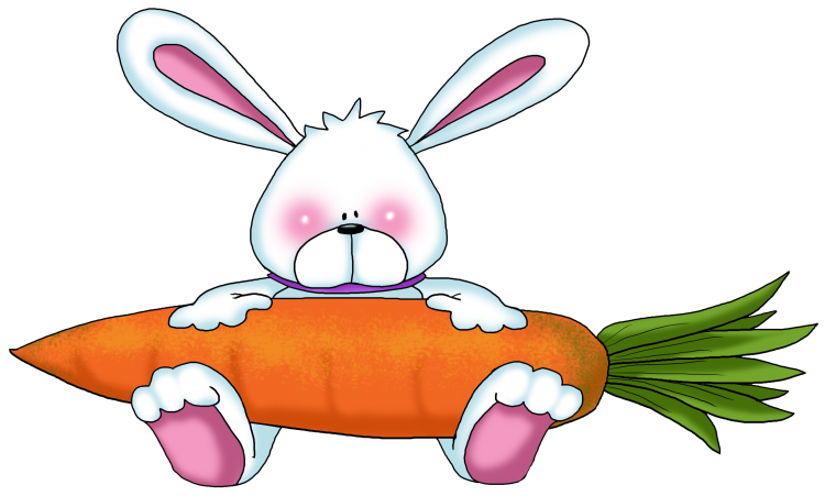 Заяц с морковкой рисунок