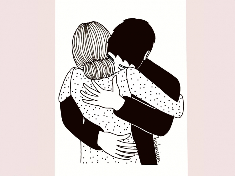 Hug нарисовано