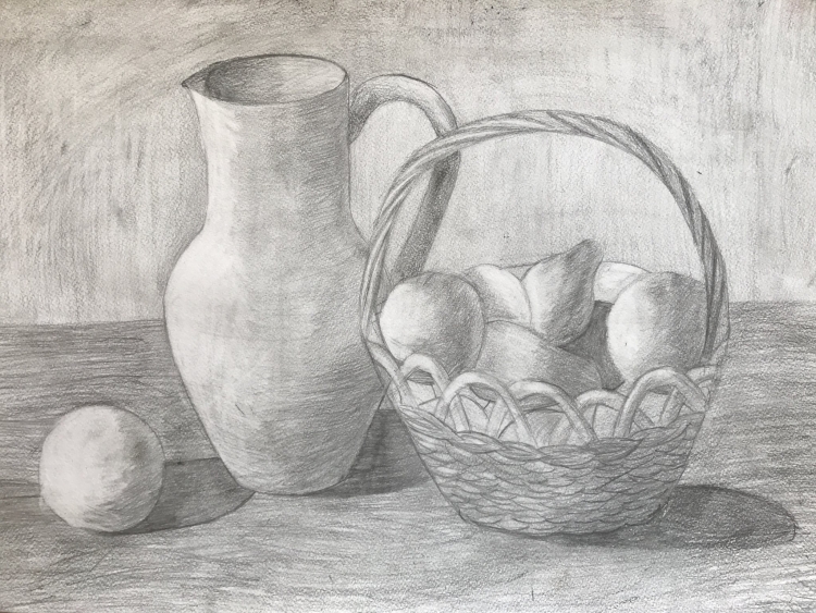 Натюрморт рисунок карандашом