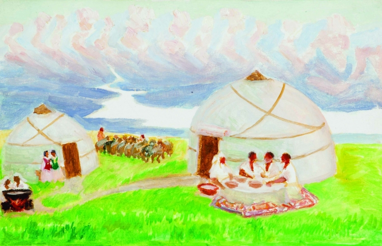 Художник Молдахмет Кенбаев