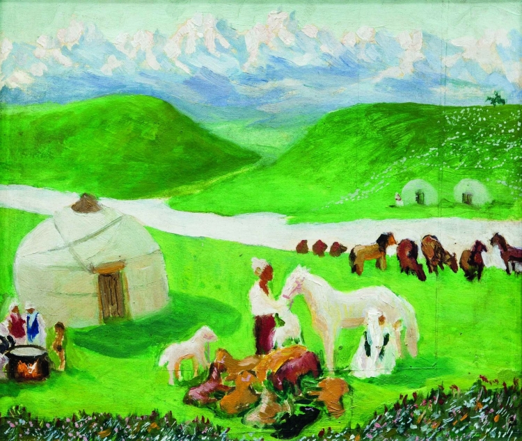 Художник Молдахмет Кенбаев