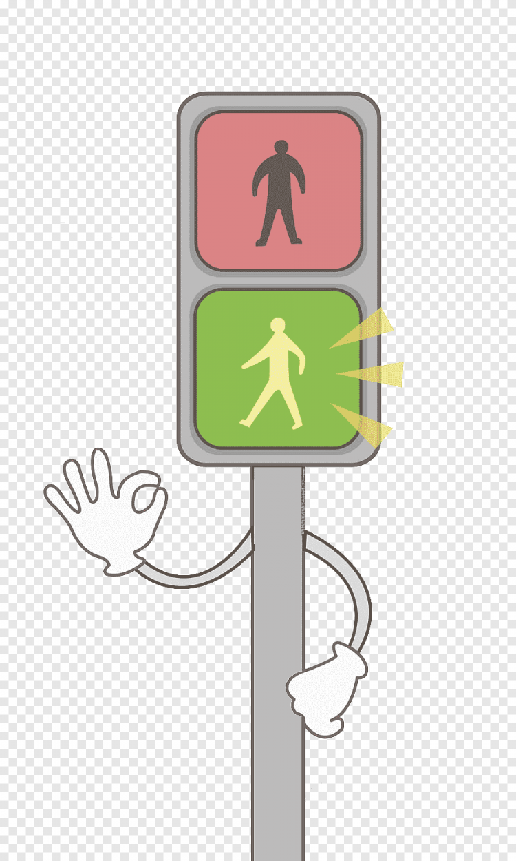 Пешеходный светофор рисунок