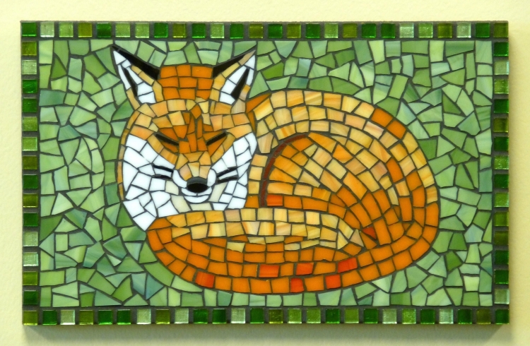 Рисунок мозаика животные