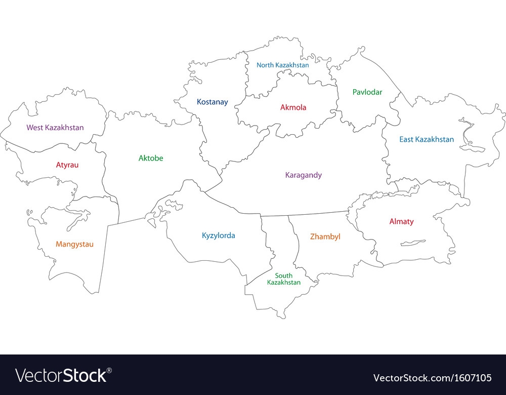Карта казахстана раскраска - 12 фото