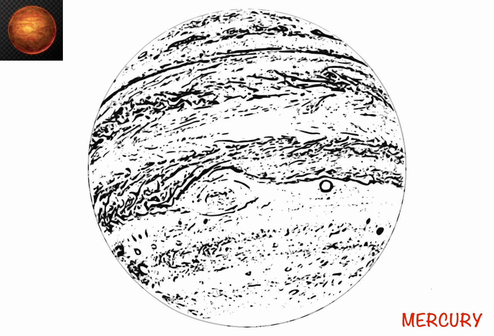Белый меркурий. Меркурий Планета солнечной системы раскраска. Планеты Меркурий Юпитер. Юпитер Планета солнечной системы.