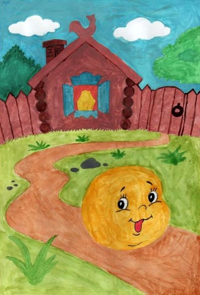 Рисование сказки Колобок