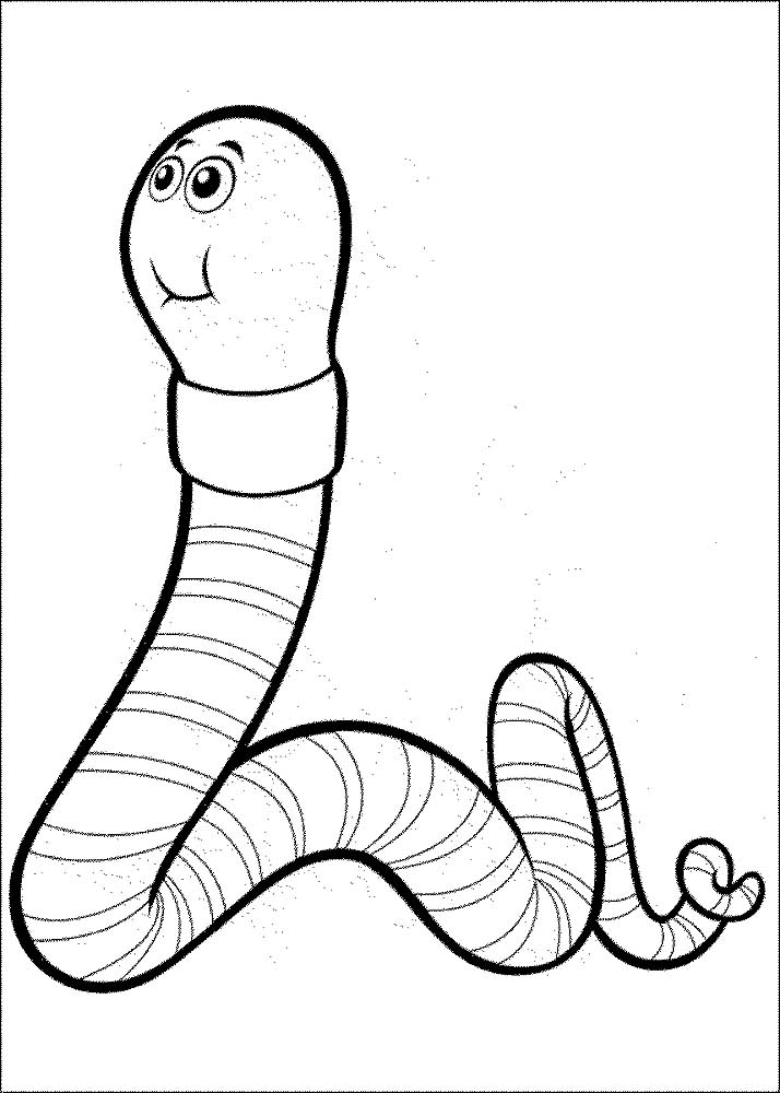 Worms червяк вид сбоку