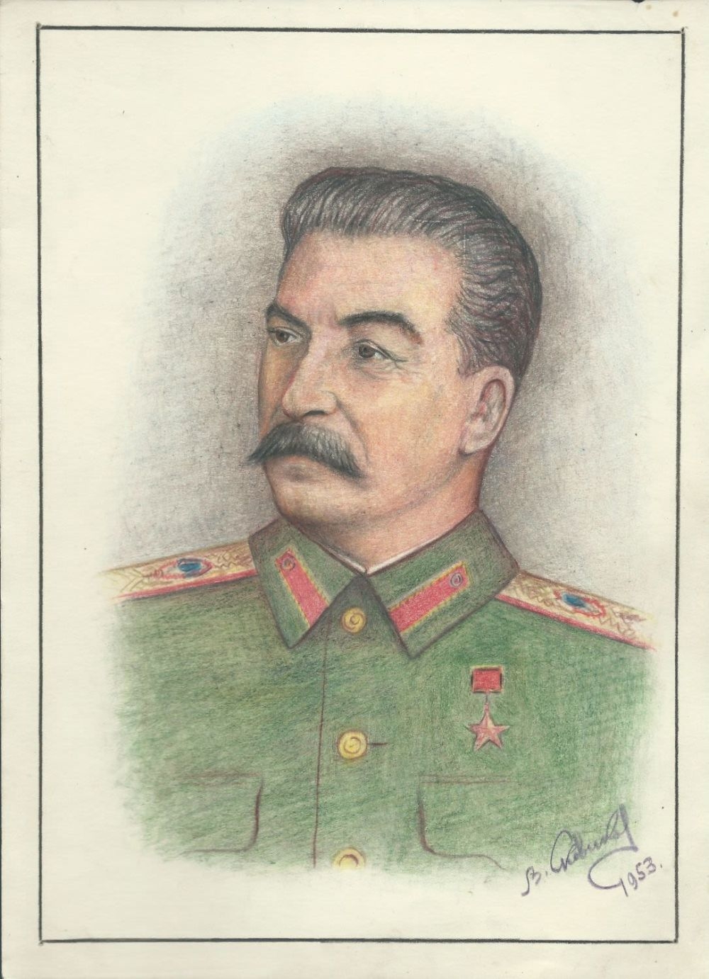 Сталин для срисовки
