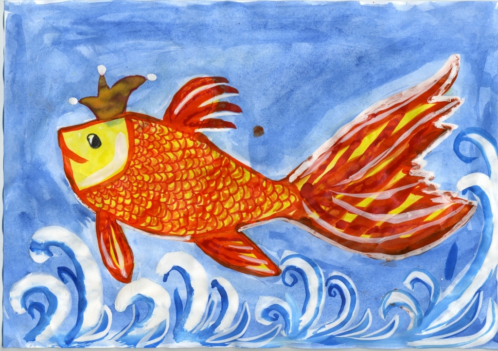 Рыбы рисунок 3 класс. Золотая рыбка из сказки Пушкина. Рисование Золотая рыбка. Рисование на тему Золотая рыбка. Золотая рыбка рисунок.