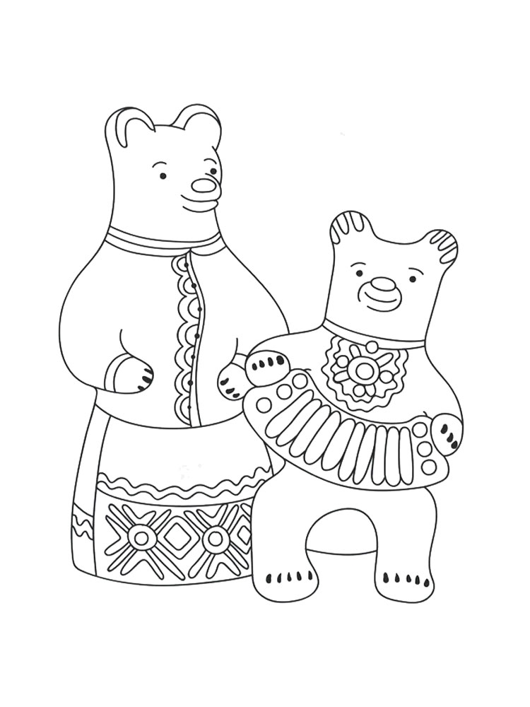 Медведь-акробат. Богородская игрушка ручной работы