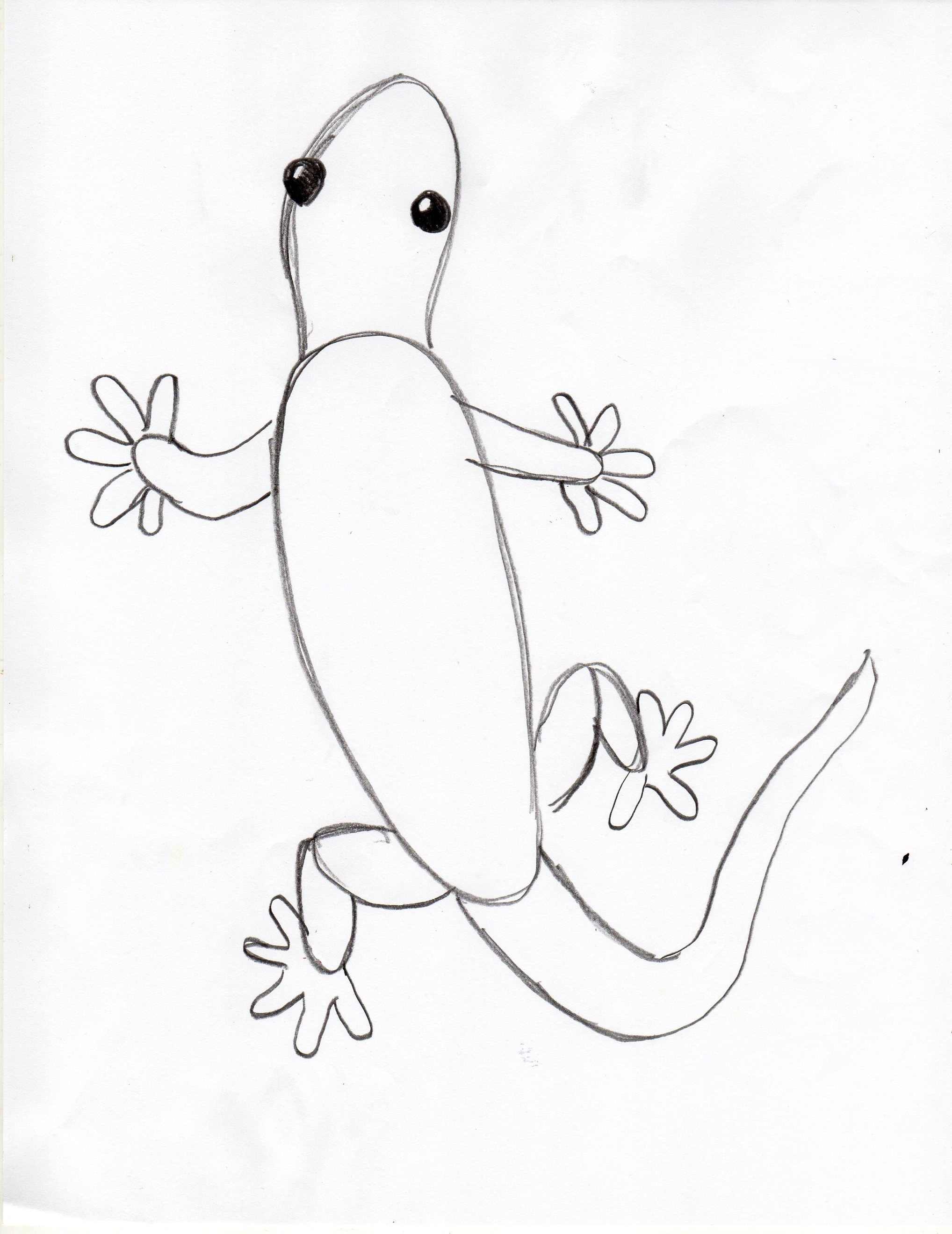 Как нарисовать ящерицу быстро. Рисуем сложное тело животного очень просто - Ravlyk