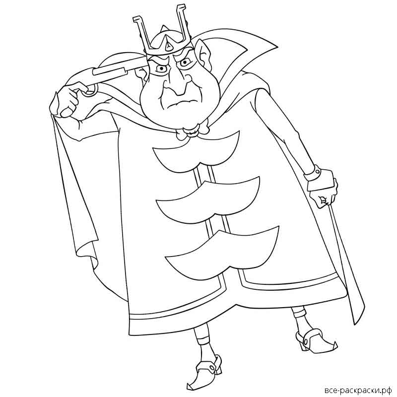 Как нарисовать Кощея Бессмертного из сказки Царевна-лягушка карандашами поэтапно