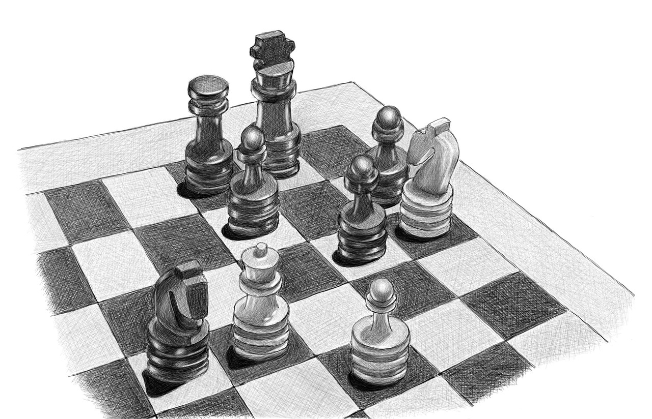 Скетчинг маркерами: рисуем шахматную фигуру