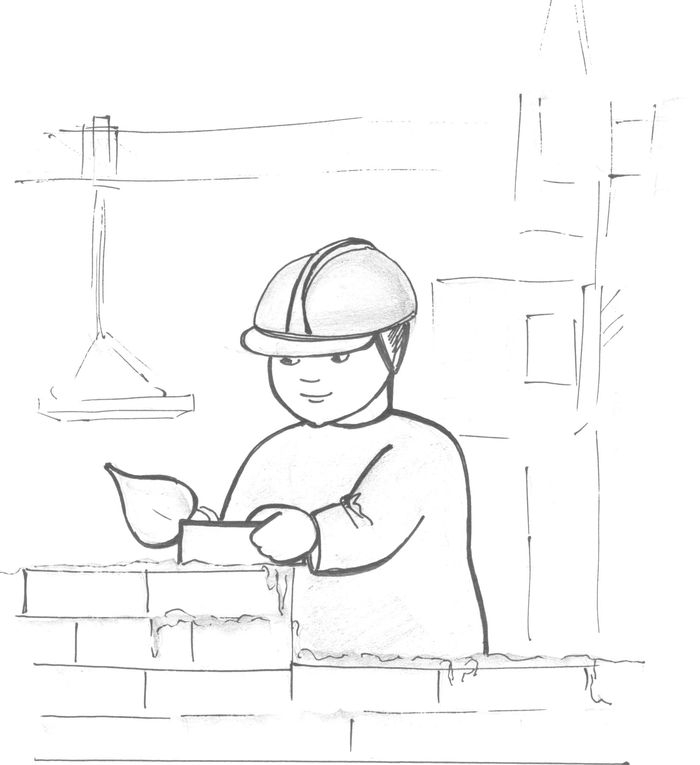 Как нарисовать строителя