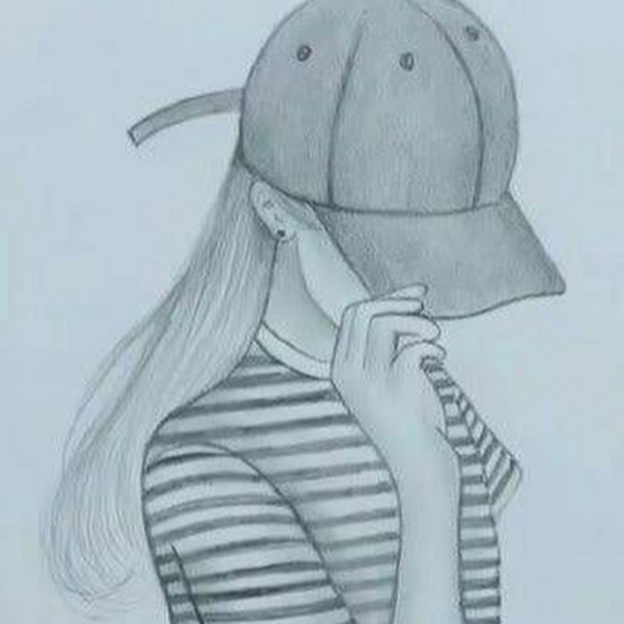 Девушка в кепке рисунок арт (34 фото)