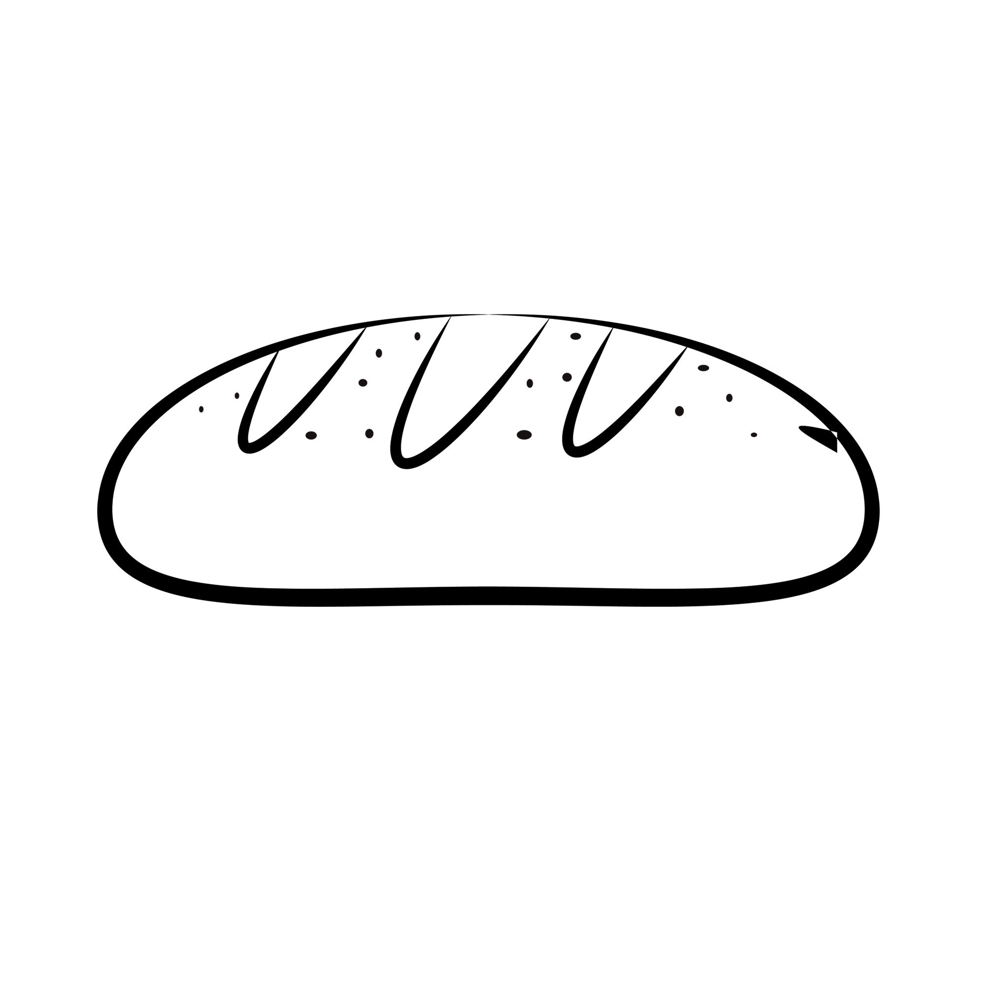 Рисунок хлеб всему голова поэтапно (45 фото)