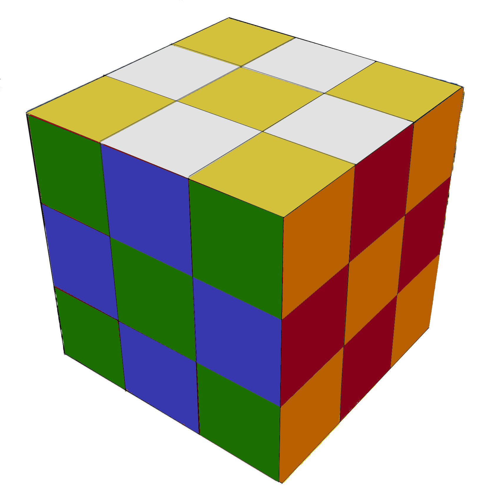 Хитрости с узором кубика Рубика 3х3 ▷➡️