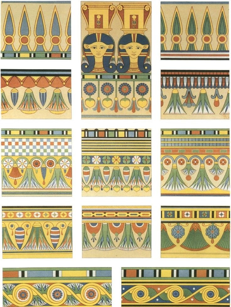 Как нарисовать египетский орнамент