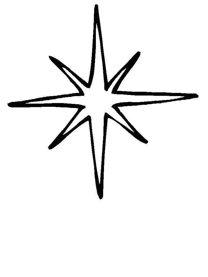 Как нарисовать Вифлеемскую звезду?