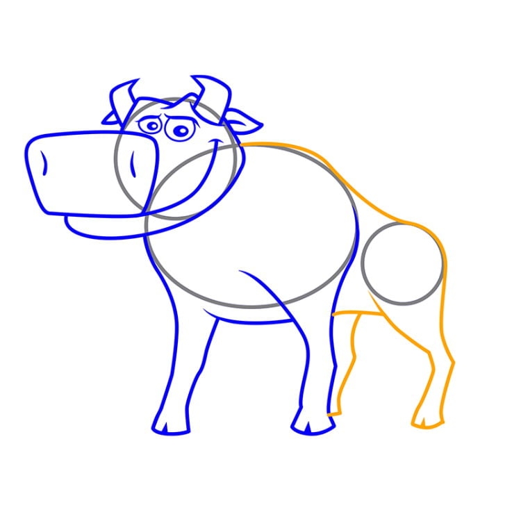 Как нарисовать бычка или корову — 30+ пошаговых инструкций
