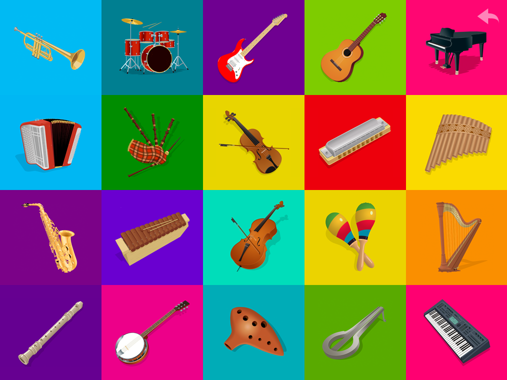 Картинки с музыкальными инструментами для детей