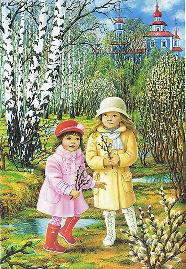 Весенняя картина для детей