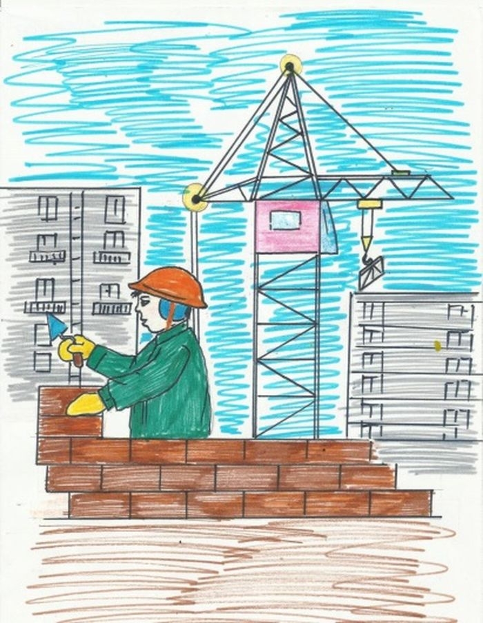 Строитель рисунок