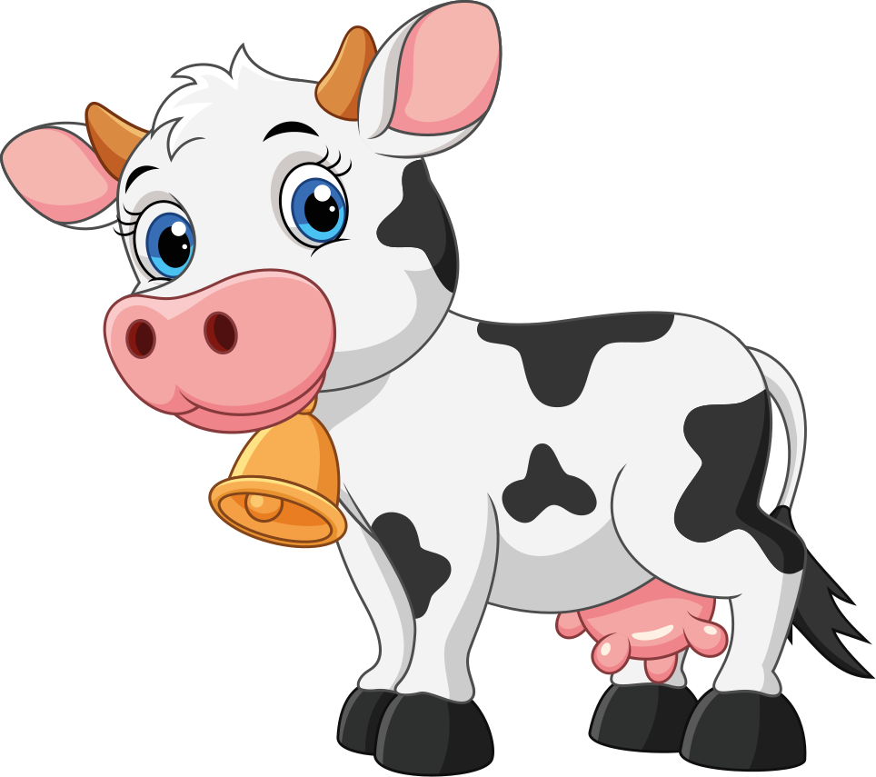 Коровка на прозрачном фоне. Корова мультяшная. Корова для детей. Теленок мультяшный. Телята мультяшные.