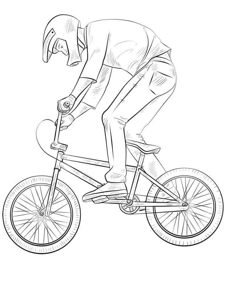 Раскраска BMX