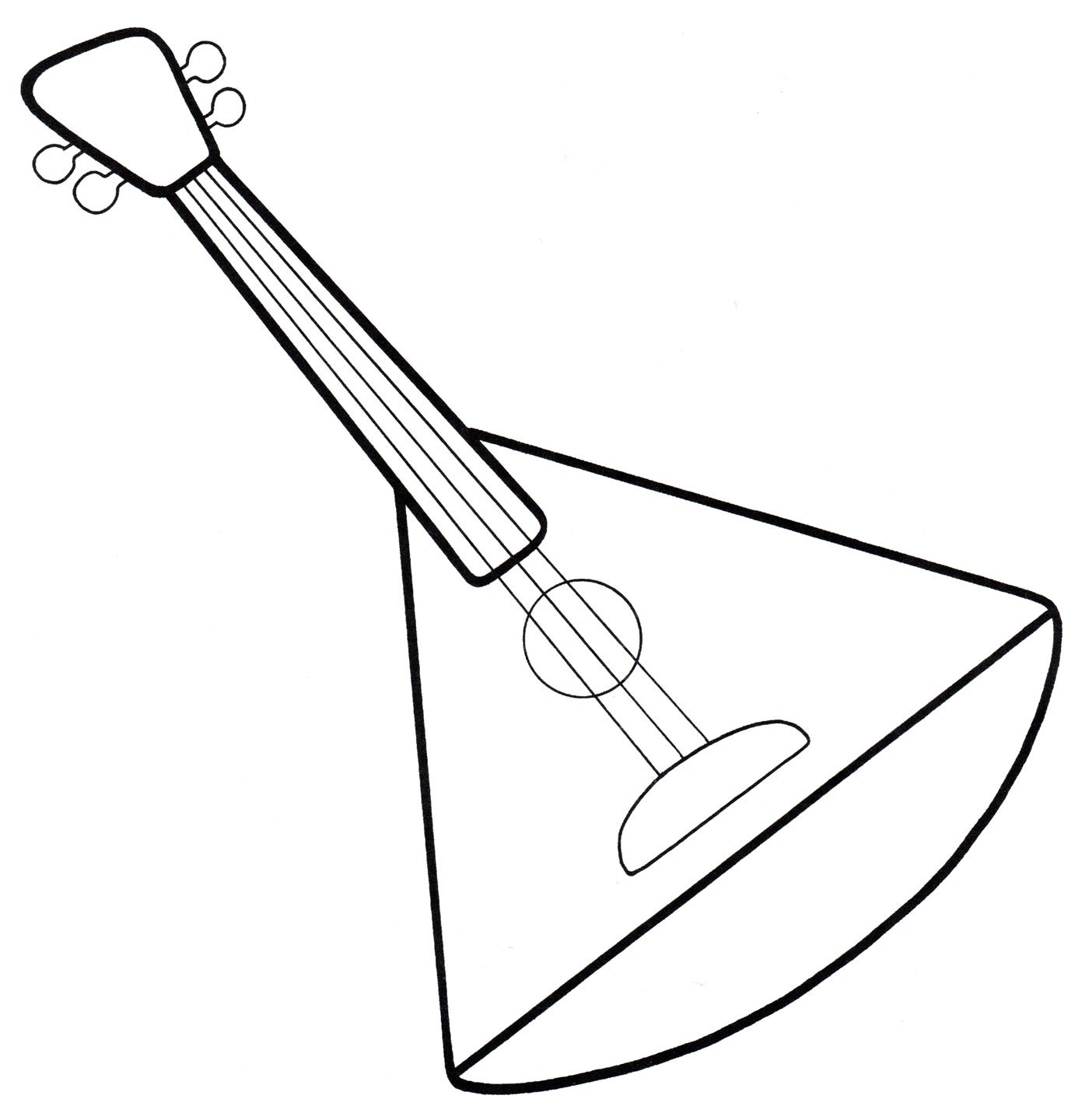 Народный музыкальный инструмент рисунок