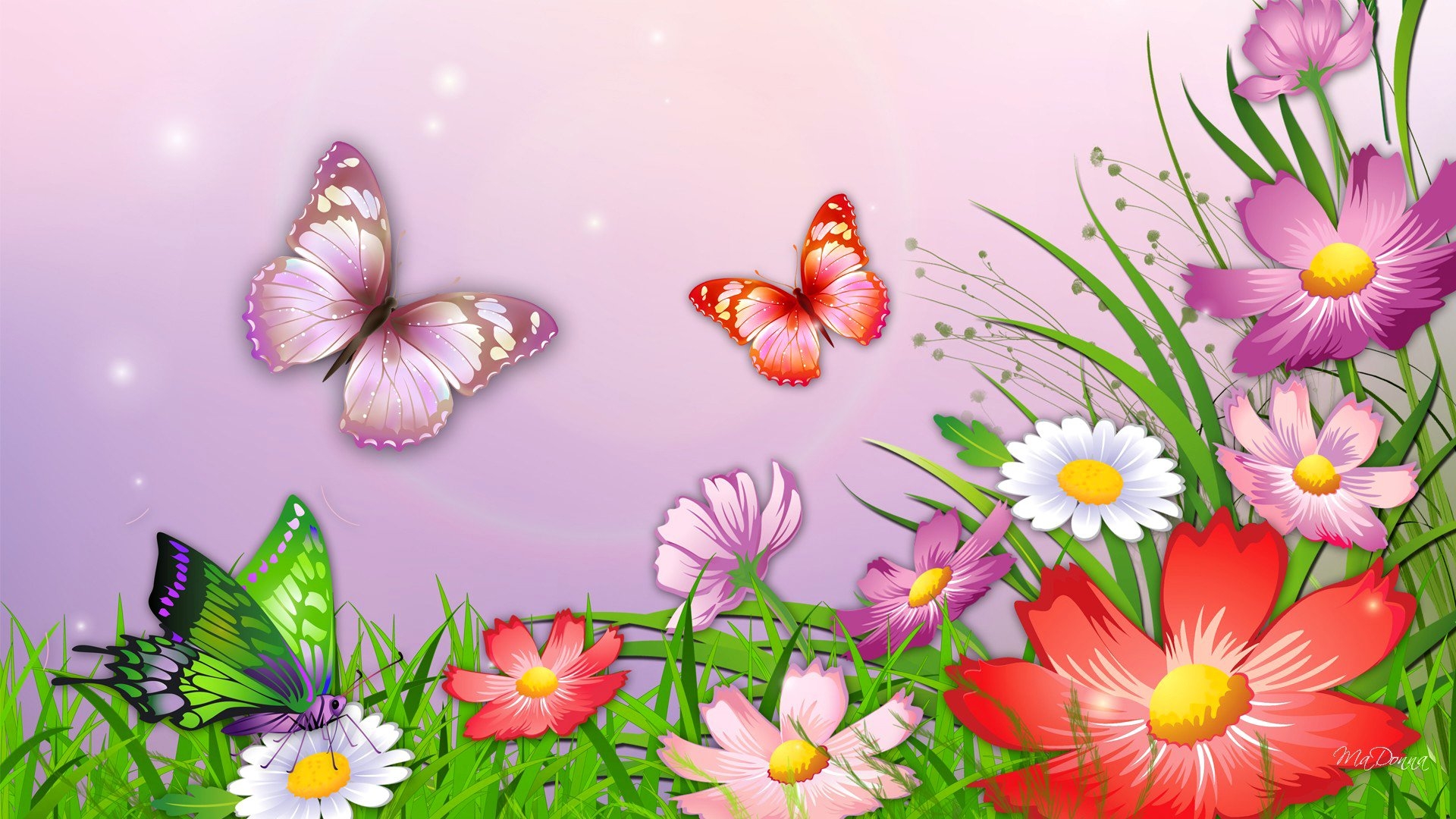 Объемная 3Д открытка коробочка «Бабочки»
