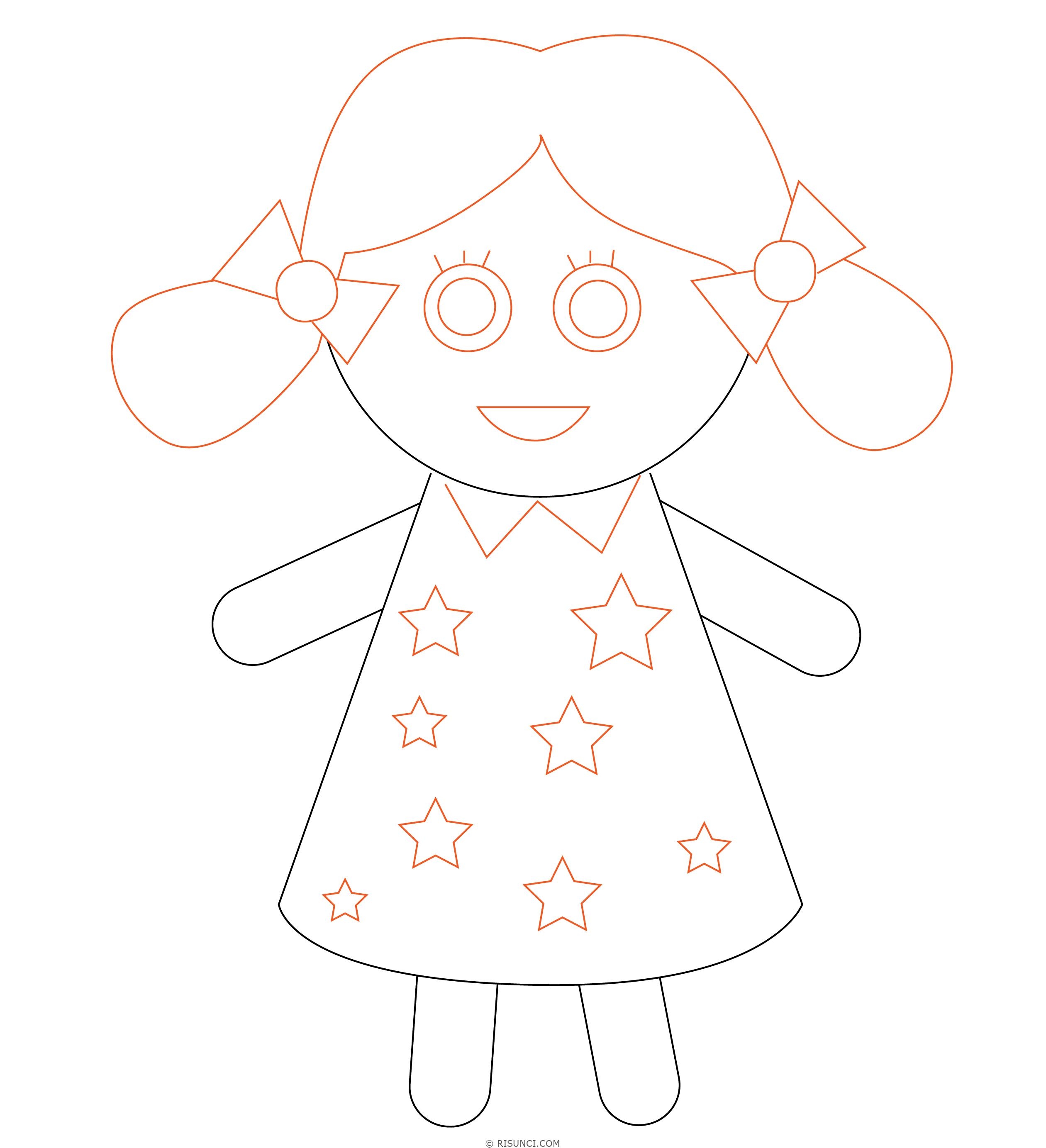 Как нарисовать куклу