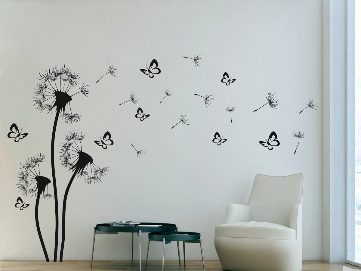 Трафареты для декора стен: как на стеклохолсте сделать рисунок | W-OBOI