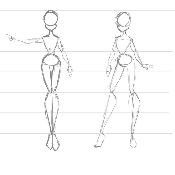 Как нарисовать мультяшное тело