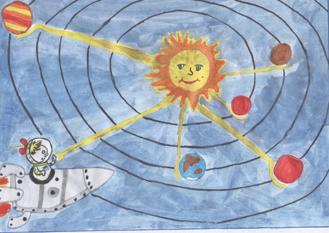 Солнечная система нарисовать ребенку. Солнечная система рисунок. Солнечная система рисунок для детей. Рисунок солнечной системы для 4 класса. Детские рисунки солнечной системы.