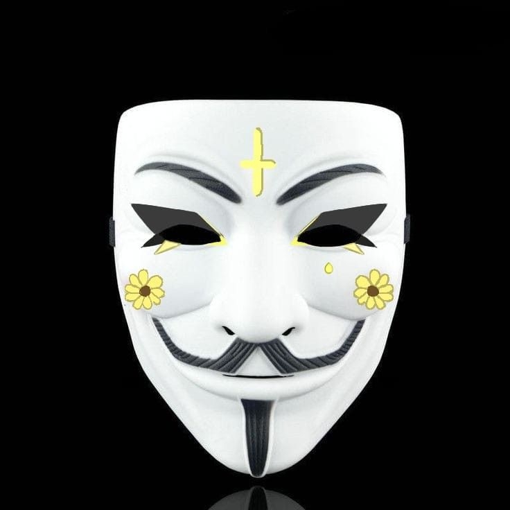 Нарисовать маску анонимуса