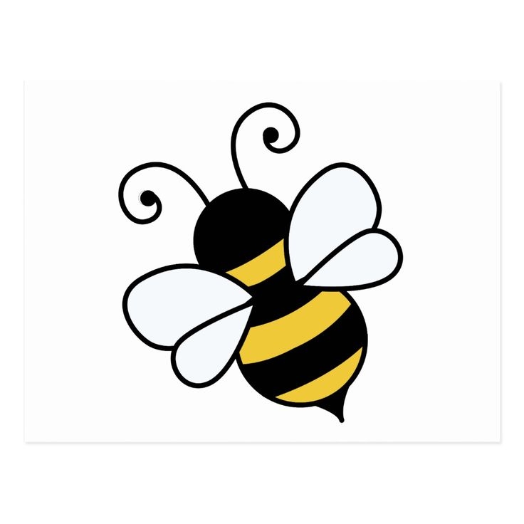 Как нарисовать пчелу на цветке
