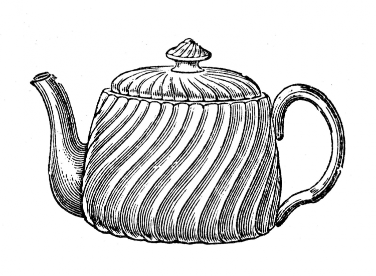 Чайник рисовать