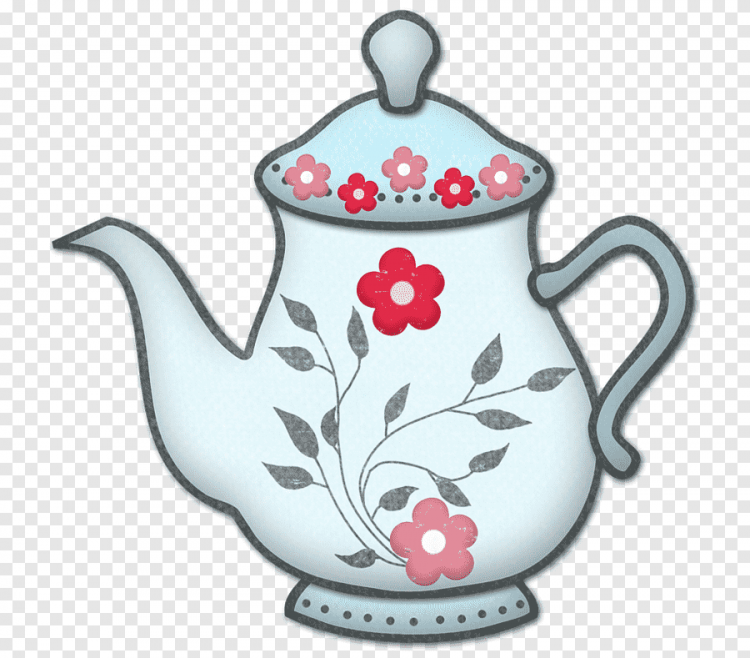 Чайник с орнаментом рисунок