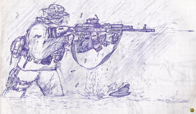 Рисование солдат