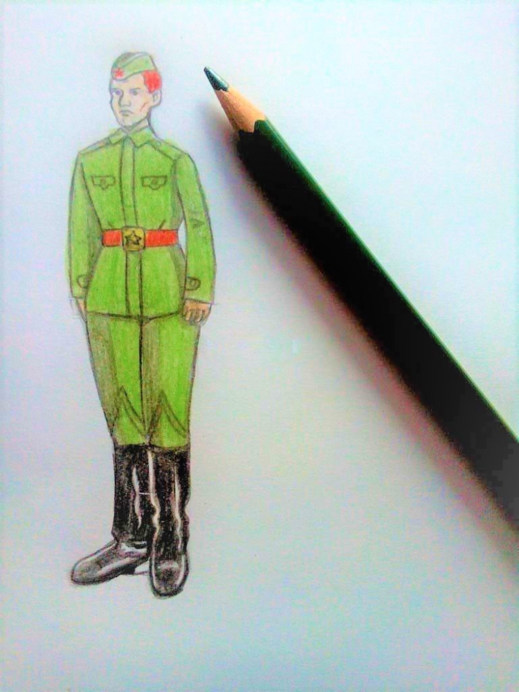Солдат для срисовки легкие