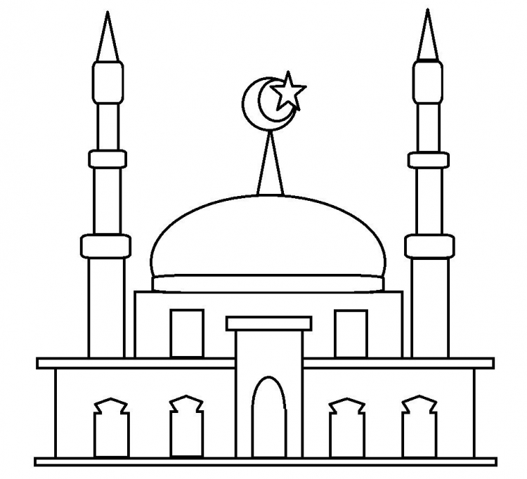 Мечеть нарисовать