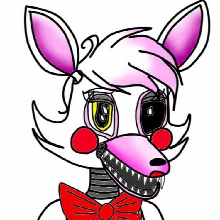 Mangle из ФНАФ лицо