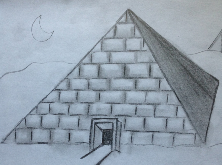 Как нарисовать пирамиду хеопса